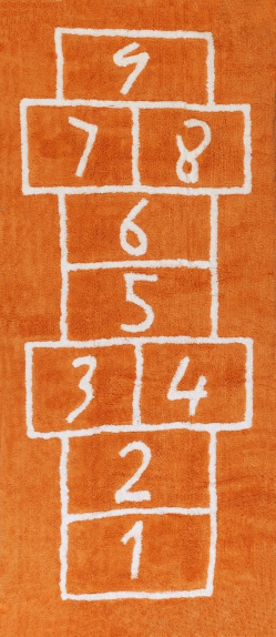 Aratextil moshat� pamutsz�nyeg - 90x200cm narancss�rga ugr�iskola