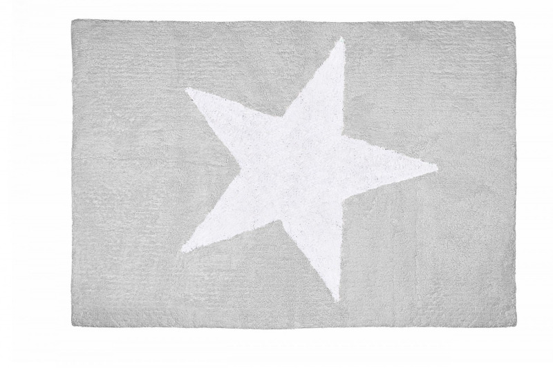 Aratextil moshat� pamutsz�nyeg - 120x160cm sz�rke nagy csillagos