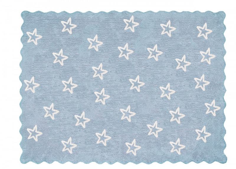 Aratextil moshat� pamutsz�nyeg - 120x160cm vil�gosk�k apr� csillagos hull�mos sz�l�