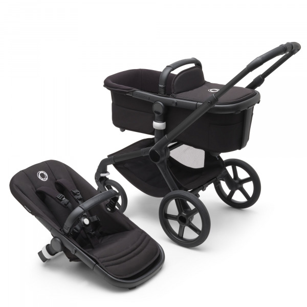 Bugaboo Fox5 v�z+textil - Black/Midnight Black