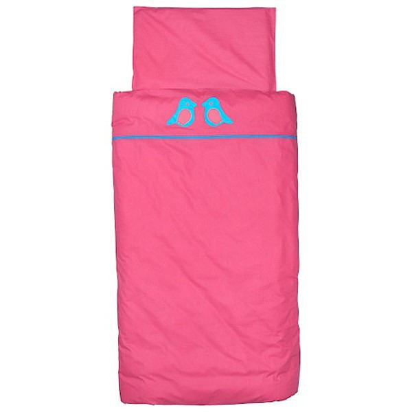 Jollein �gynem� - 100x140cm Organic Birdy fuchsia-turquoise