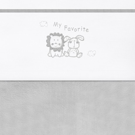 Jollein leped�takar� - 75x100cm Animal Friends grey