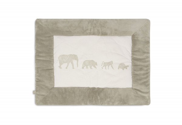 Jollein j�r�ka matrac/j�tsz�sz�nyeg  - 75x95 cm Animals Olive Green