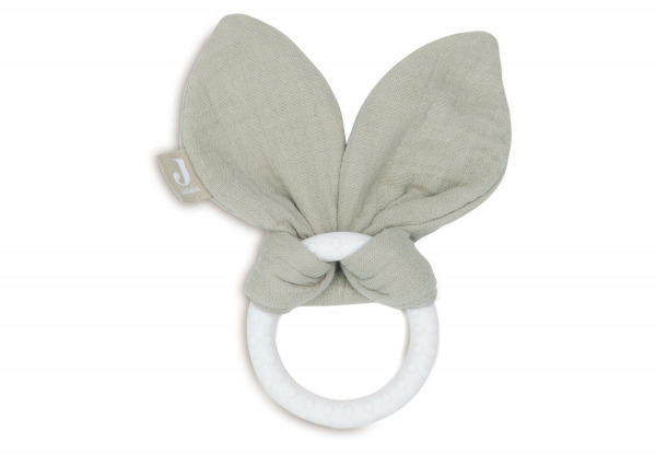 Jollein r�g�ka  - Silicone Bunny Ears Olive Green