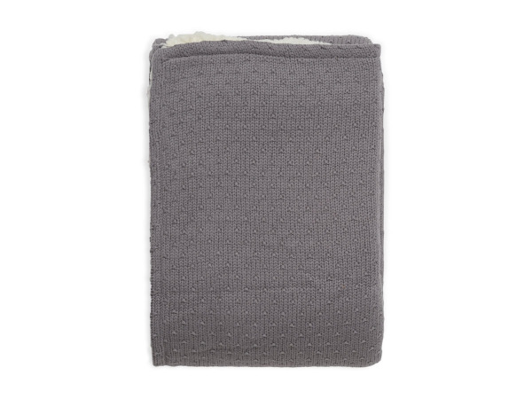 Jollein takar�  - 75x100 cm Bliss Knit Teddy Storm Grey