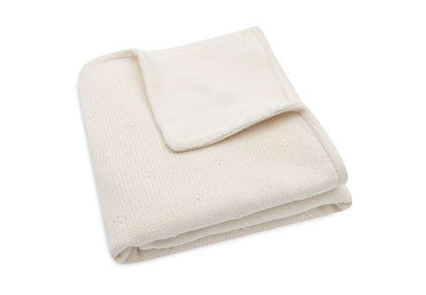Jollein takar�  - 75x100 cm Cosy Knit Ivory/Velvet