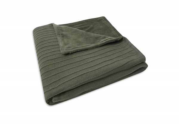 Jollein takar�  - 100x150 cm Pure Knit Leaf Green/Velvet