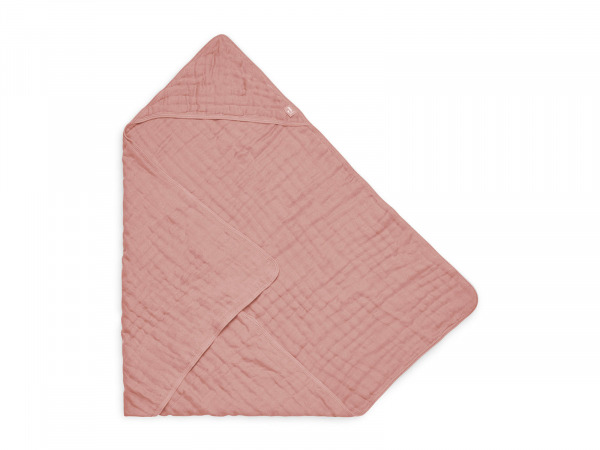 Jollein kapucnis t�r�lk�z�  - 75x75 cm Wrinkled Cotton Rosewood
