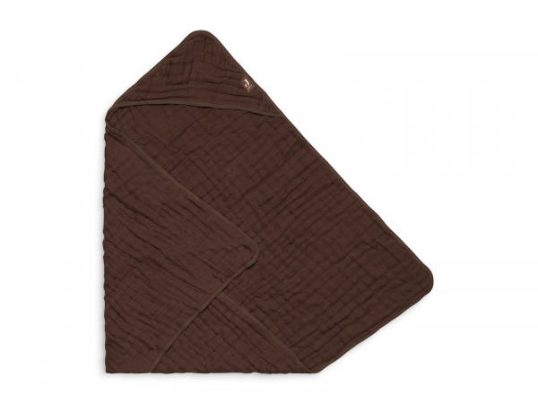 Jollein kapucnis t�r�lk�z�  - 75x75 cm Wrinkled Cotton Chestnut