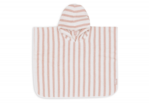 Jollein poncho t�r�lk�z�  - Stripe Terry Wild Rose