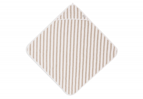 Jollein kapucnis t�r�lk�z�  - 75x75 cm Stripe Terry Olive Green