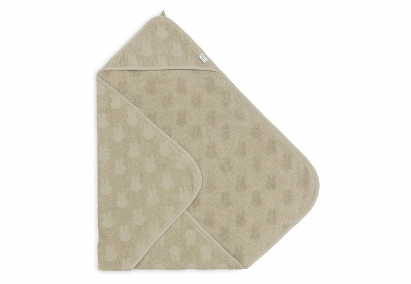 Jollein kapucnis trlkz
 - 75x75 cm Terry Miffy Jacquard Olive Green