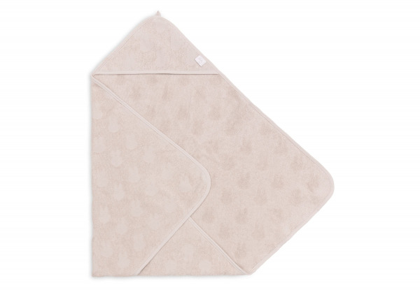 Jollein kapucnis t�r�lk�z�  - 75x75 cm Terry Miffy Jacquard Nougat