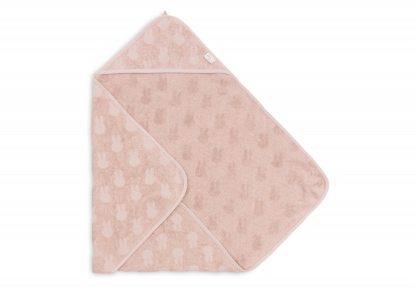 Jollein kapucnis t�r�lk�z�  - 75x75 cm Terry Miffy Jacquard Wild Rose