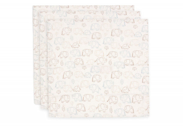 Jollein textilpelenka  - 70x70 cm Elephant Tales