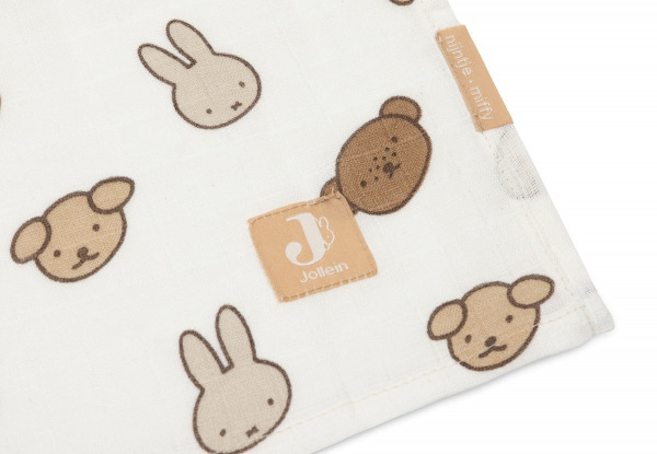 Jollein textilpelenka  - 115x115 cm Miffy and Friends