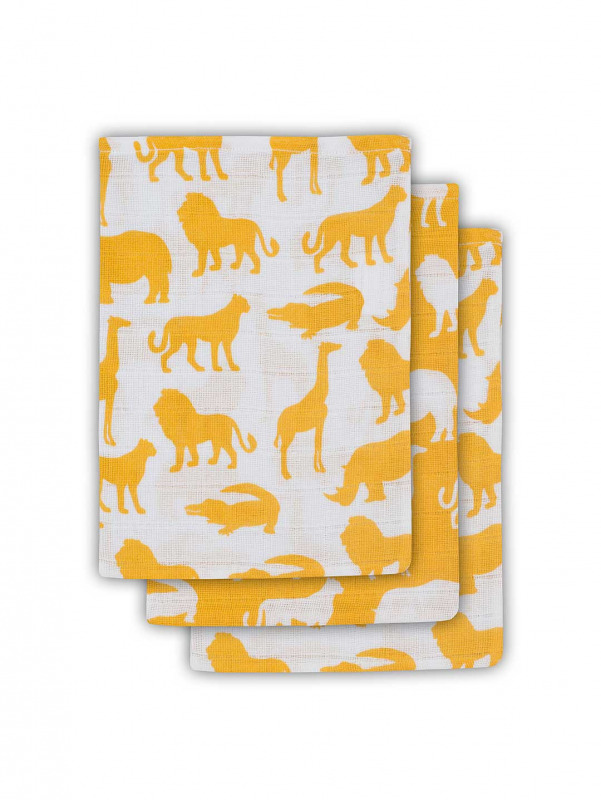 Jollein mosd�keszty� hidrofil - (3 darabos) Safari ocher