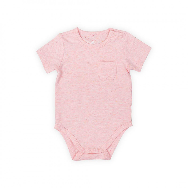 Jollein r�vid ujj� body - 74/80 Speckled pink