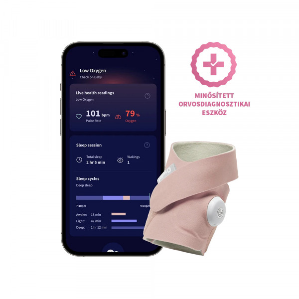 Owlet okoszokni Dream Sock - 0-18 h�nap Dusty Rose