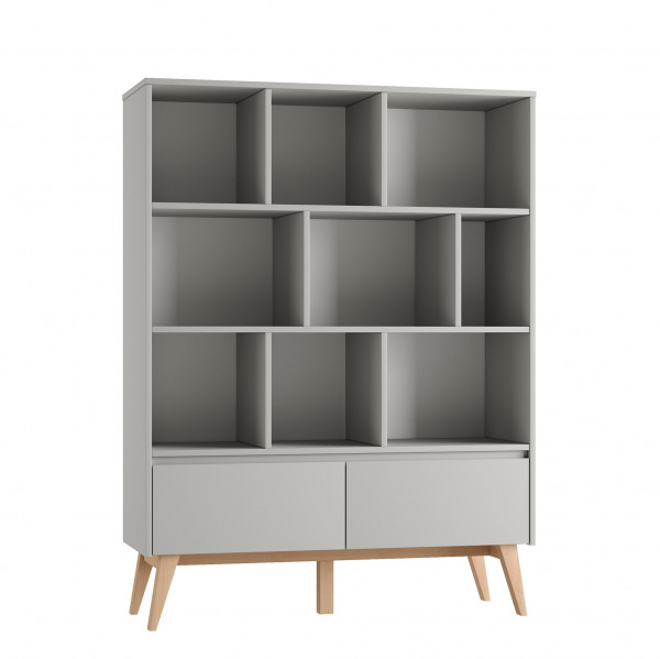 Pinio Swing k�nyvszekr�ny - sz�les Grey