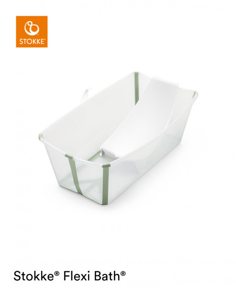Stokke Flexi Bath �jsz�l�tt szettel - Transparent Green