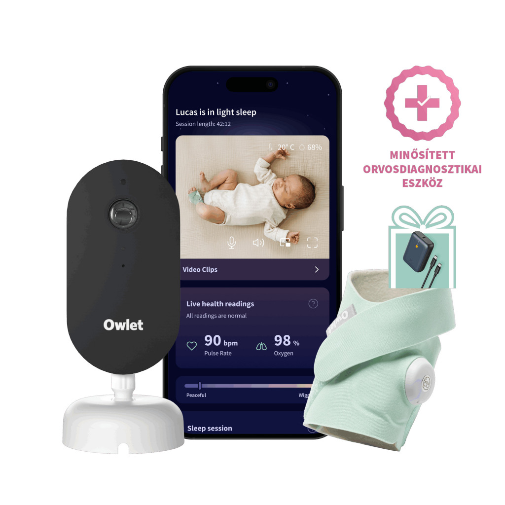 Owlet okoszokni Dream Sock + Dream Sight Cam 1