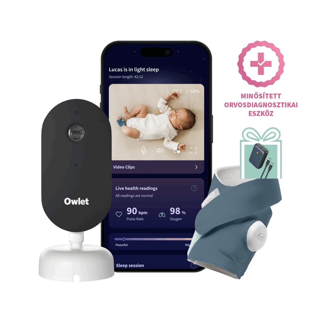Owlet okoszokni Dream Sock + Dream Sight Cam 1